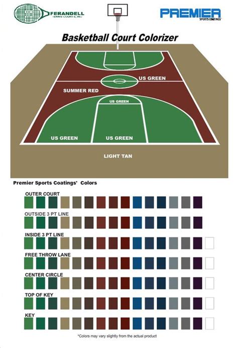 Real Time Online Basketball Court Colorizer using Premier Paints | Beautiful Basketball Courts ...