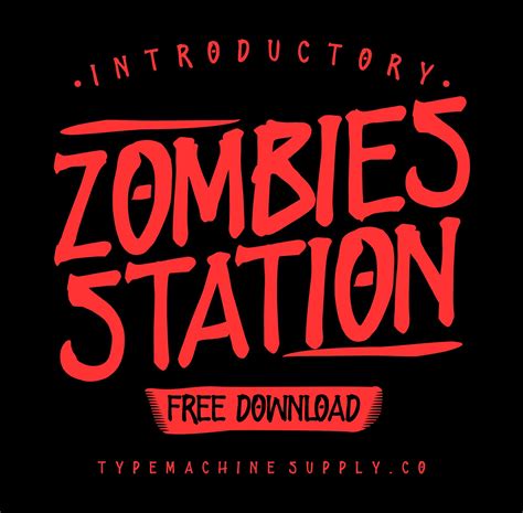 ZOMBIES STATION Font by Typemachinesupply | FontSpace