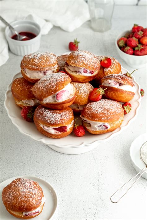 Strawberry Filled Donuts - Parsley and Icing