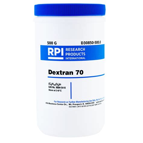 D30850-500.0 - Dextran 70, 500 Grams