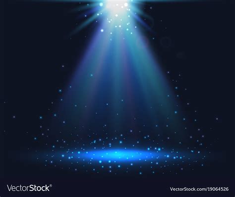 Magic light background blue shining light Vector Image