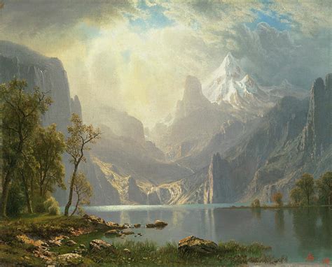 The Sierra Nevada Painting by Albert Bierstadt - Fine Art America