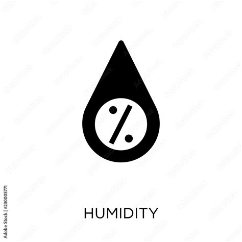 Humidity icon. Humidity symbol design from Weather collection. Stock ...