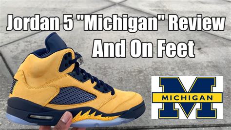 Jordan 5 "Michigan" Review And On Feet - YouTube