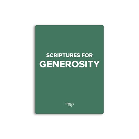 Generosity Card - Thrive Teaching