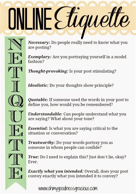 16 best Netiquette & Social Media Etiquette images on Pinterest | Cyber ...