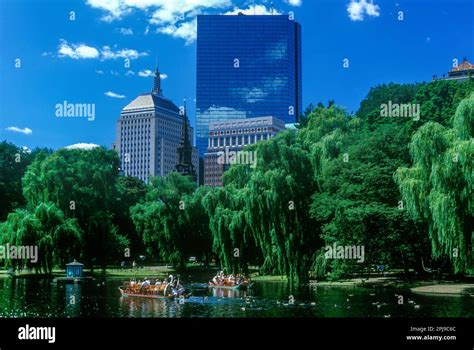 SWAN BOATS PUBLIC GARDEN BOSTON MASSACHUSETTS USA Stock Photo - Alamy