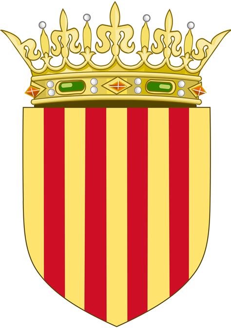 Crown of Aragon - Wikipedia | Aragon, Catherine of aragon, Coat of arms