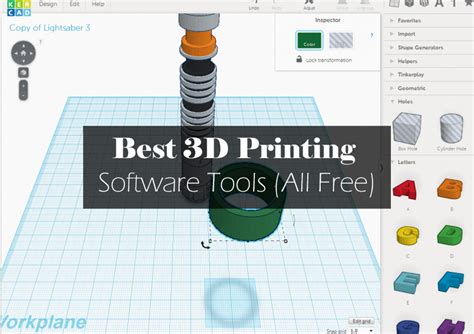 Free 3D Printing Software For Designing, Modeling, Slicing STL Files