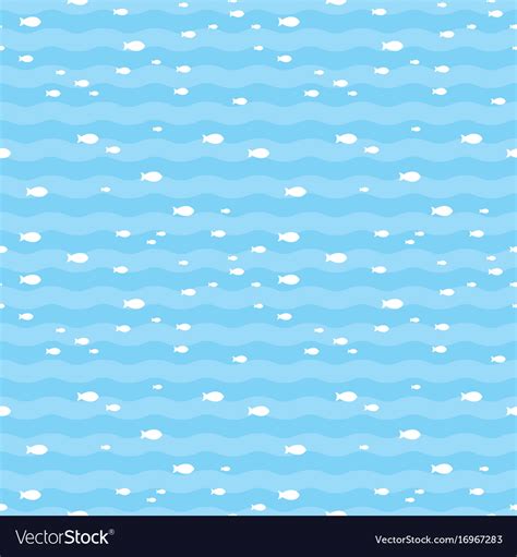 Pattern fish swimming in blue sea fish Royalty Free Vector