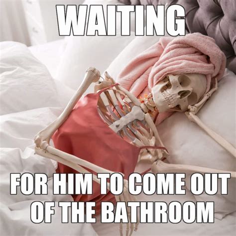 25 Funny Skeleton Waiting Memes That Will Make You Laugh