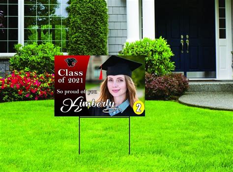 Custom Graduation Yard Sign 24X36 with H Stake / Senior Lawn | Etsy in 2021 | Graduation yard ...