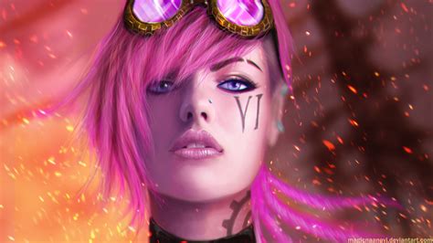 VI from League of Legends HD Wallpaper by MagicnaAnavi