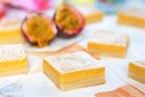 Passion Fruit Bars - SugarHero