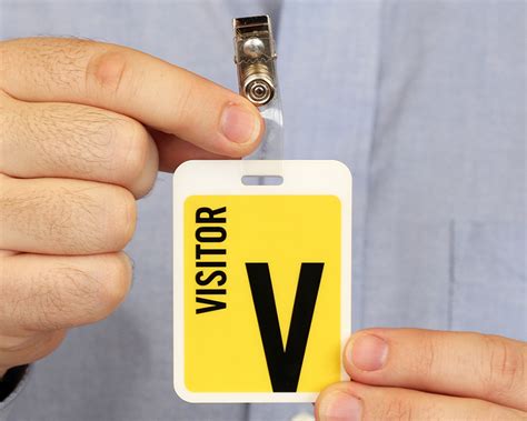 Visitor Badge Template