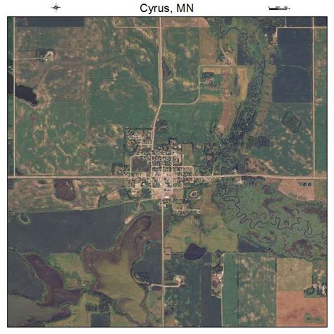 Aerial Photography Map of Cyrus, MN Minnesota