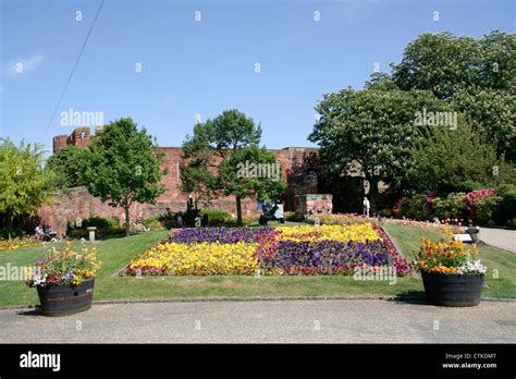 Castle Gate Gardens Shrewsbury Shropshire England UK Stock Photo - Alamy