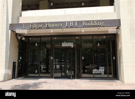 Entrance to J. Edgar Hoover FBI Building in Washington, D.C Stock Photo ...