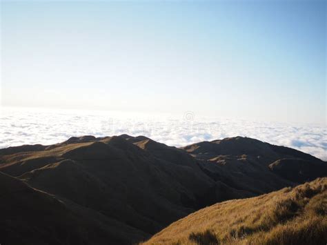 Sunrise at Mt. Pulag stock image. Image of mountain - 110461507