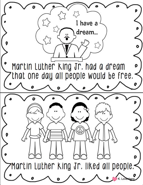 Martin Luther King Jr Printables For Kids