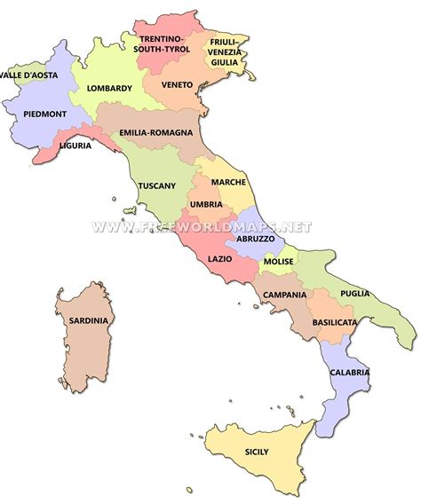 Italy Political Map