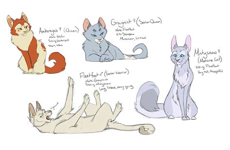 Tennelle Flowers — More designs of StarClan Battles WindClan cats!...