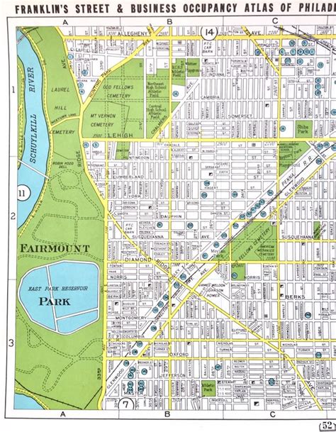 Philadelphia Atlas Map original 1946 Fairhill Brewerytown | Etsy