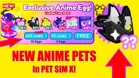 NEW ANIME PETS in PET SIM X! (Roblox) - YouTube