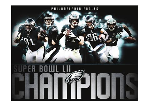 Philadelphia Eagles: Super Bowl LII Champions Mural - Giant Officially ...