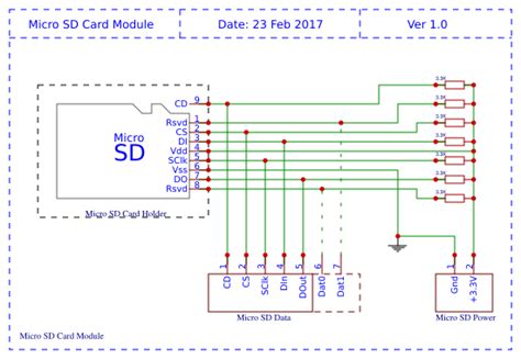 How to properly make an microSD card SPI circuit schematic : r ...