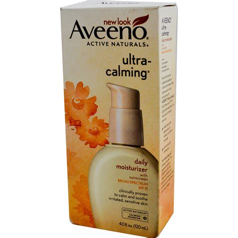 Aveeno, Active Naturals, Ultra-Calming, Daily Moisturizer, Pump, SPF15, 4 fl oz - iHerb