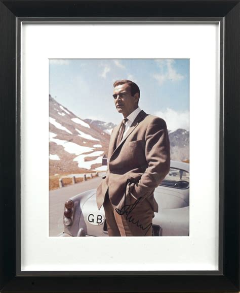 Bonhams Cars : A signed photograph of Sean Connery with the James Bond ...