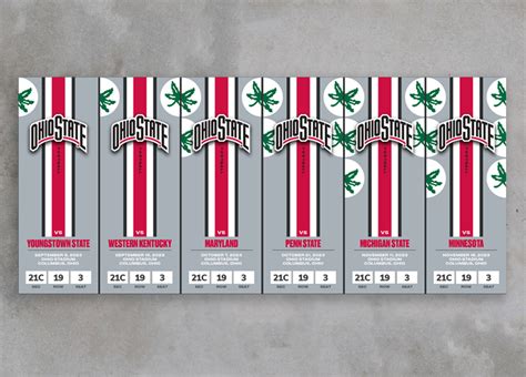 2023 Ohio State Football Commemorative Ticket Series - Stub-e