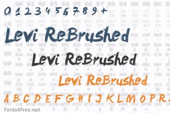 Levi ReBrushed Font Download - Fonts4Free