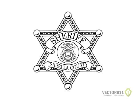 Isabella County Michigan Sheriff Department Badge Isabella MI - Etsy