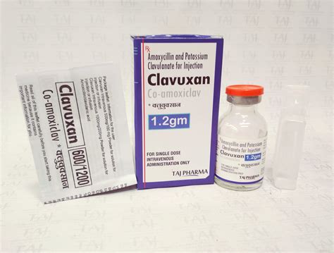 Amoxicillin Potassium Clavulanate for Injection – Co-amoxiclav – (Clavuxan) | Taj Generics ...