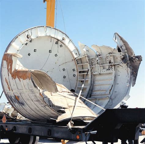 STS-51-L Challenger debris right solid rocket booster SRB skirt 860423 ...