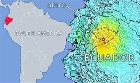 Ecuador earthquake MAP: Where did 7.5 magnitude earthquake hit? Tremors ...