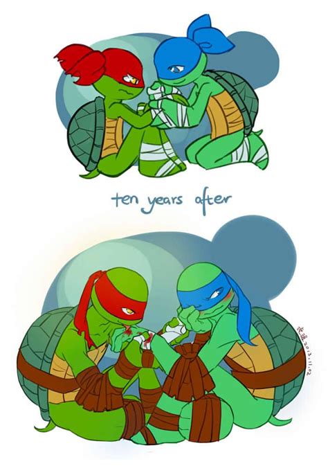 TMNT-raph and leo by https://www.deviantart.com/huer13 on @DeviantArt | Teenage mutant ninja ...