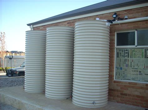 Three tanks interconnected greatly increasing rainwater storage. | Rain water tank, Rainwater, Tank