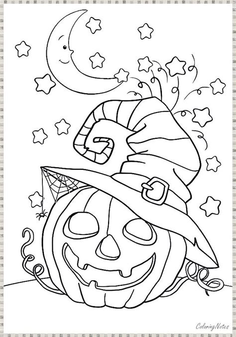 Kid Friendly Halloween Coloring Pages - Hannah Thoma's Coloring Pages