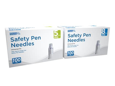 GlucoRx Safety Pen Needles (100pcs) | GlucoRx