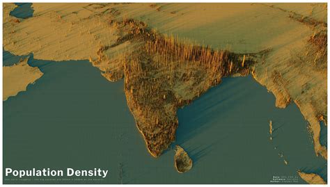 Population density map of sub-continent : r/pakistan