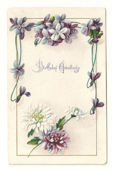 Antique Images: Free Printable Flower Frame: Vintage Flower Border ...