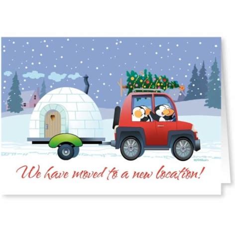 We've Moved Christmas Cards, New Address Christmas Cards (Standard), 1 set (18 cards) - Pick ‘n Save