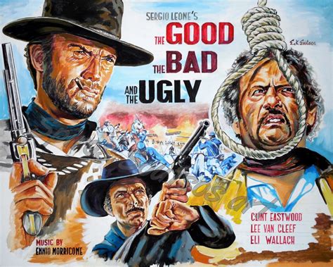 The Good, The Bad & The Ugly movie poster, Clint Eastwood