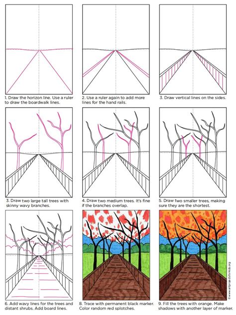 Landscape Drawing Step By Step at Drawing Tutorials