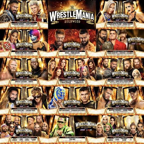 UPDATED Wrestlemania 39 Card : r/WWE