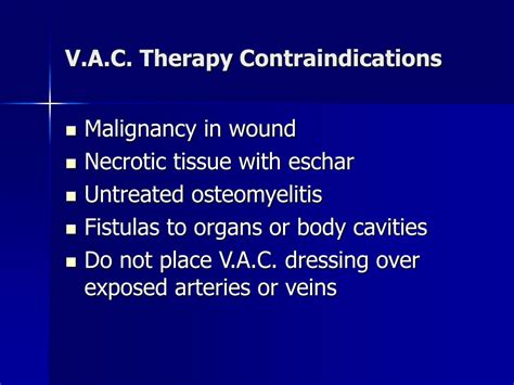 PPT - VACUUM ASSISTED CLOSURE (V.A.C.) THERAPY: An Advanced System for Wound Healing in the Home ...