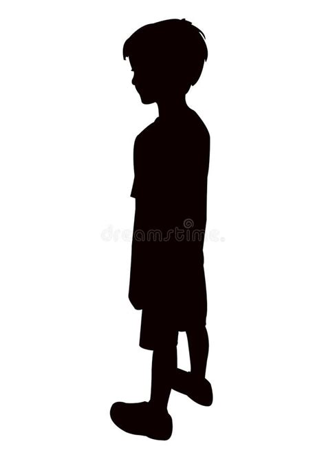 Boy Standing Silhouette